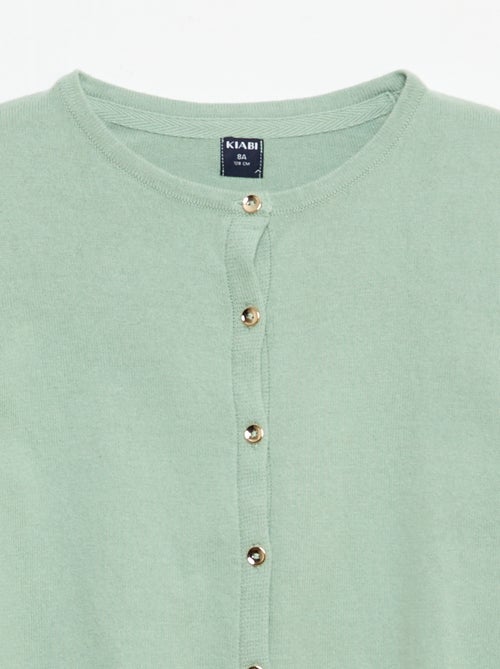 Gebreid effen vestje - Kiabi