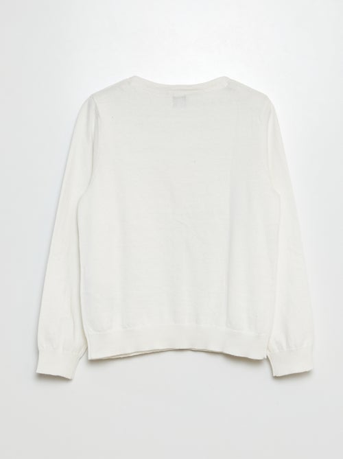 Gebreid effen vestje - Kiabi