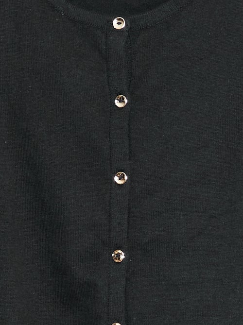 Gebreid effen vestje - Kiabi