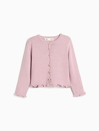 Gebreid jasje met ruches, mo fashion