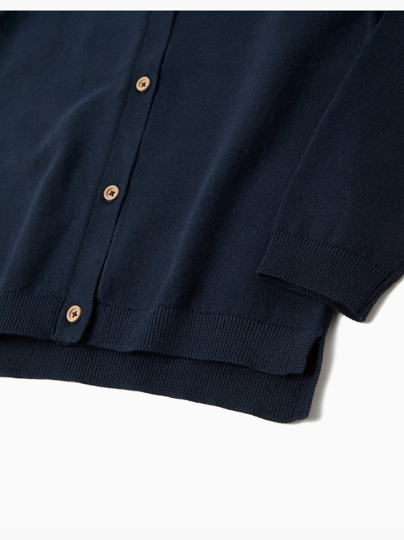 Gebreid jasje, MO Fashion Blauw - Kiabi