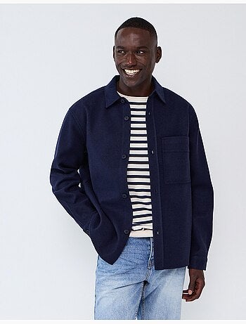 Gebreid overshirt, mo fashion