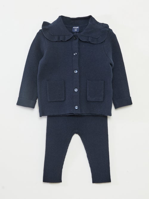 Gebreid setje - Vestje + legging - Kiabi