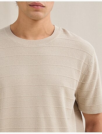 Gebreid t-shirt, mo fashion