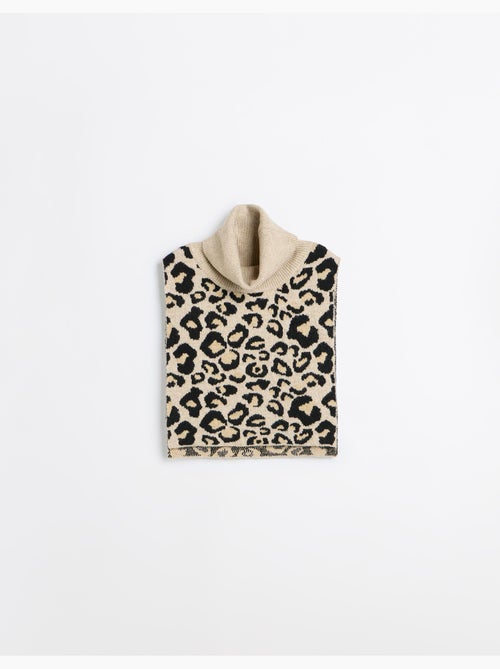 Gebreid vest met dierenprint, mo fashion - Kiabi