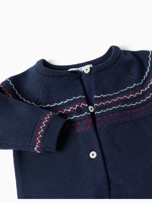 Gebreid vest met jacquardpatroon - Kiabi