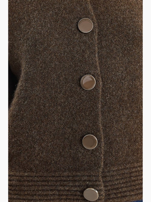 Gebreid vest met knoopsluiting lucci - Kiabi