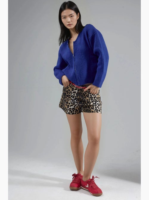 Gebreid vest met rits en zakken my fashion - Kiabi