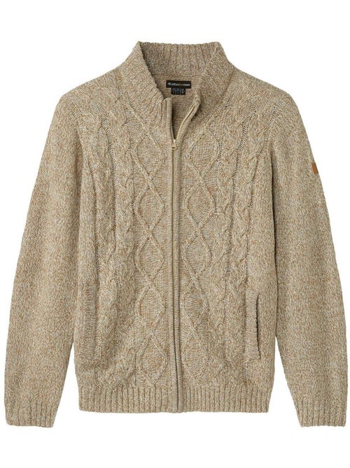 Gebreid vest met ritssluiting - atlas for men - Kiabi Gebreid vest met ritssluiting - atlas for men - Kiabi