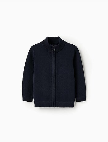 Gebreid vest met ritssluiting