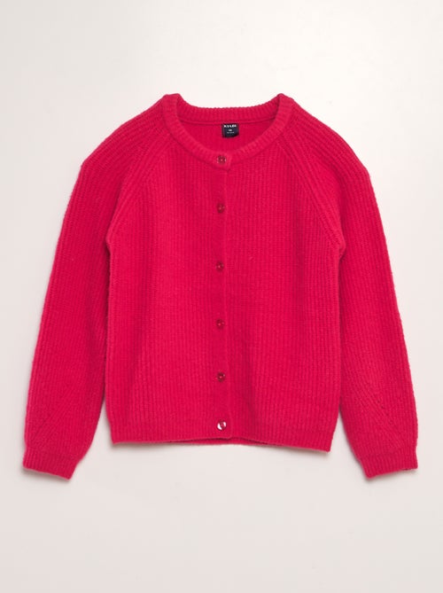 Gebreid vest met ronde hals - Kiabi