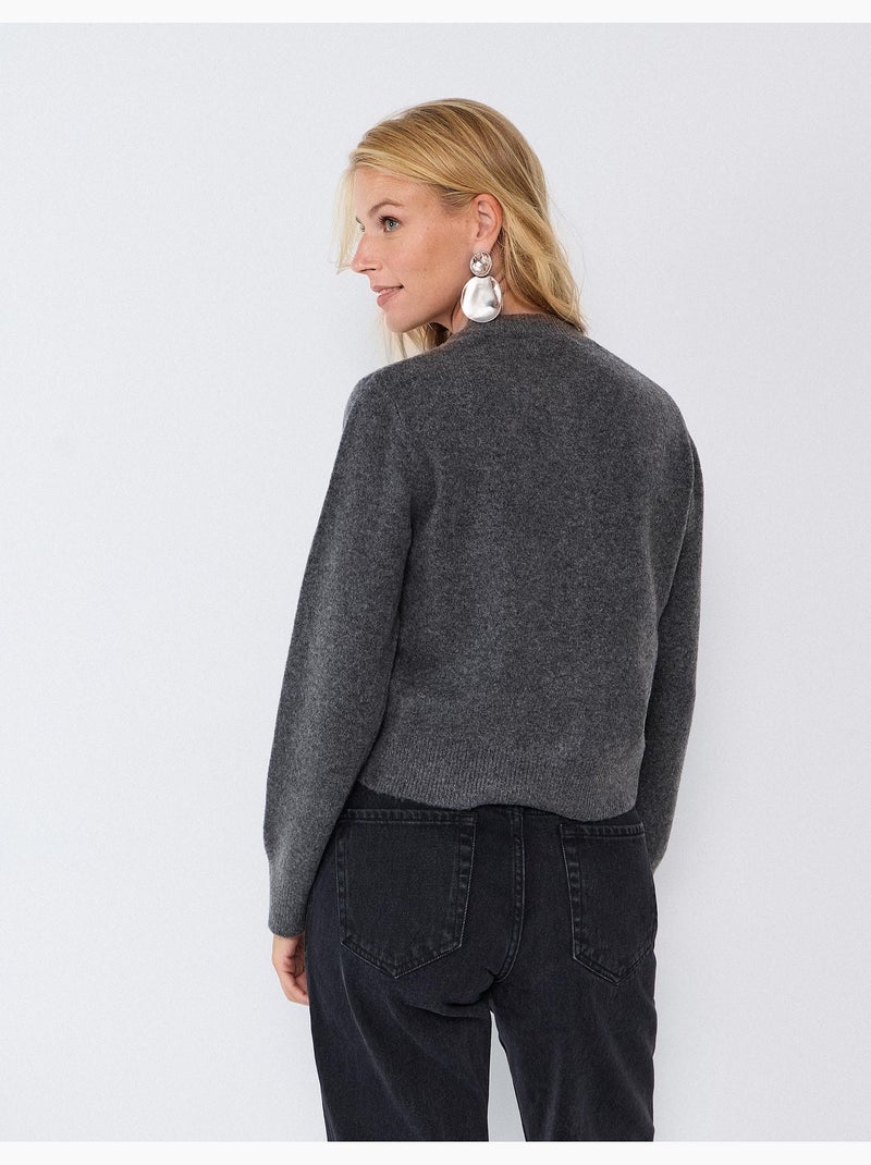 Gebreid vest, mo fashion Grijs - Kiabi
