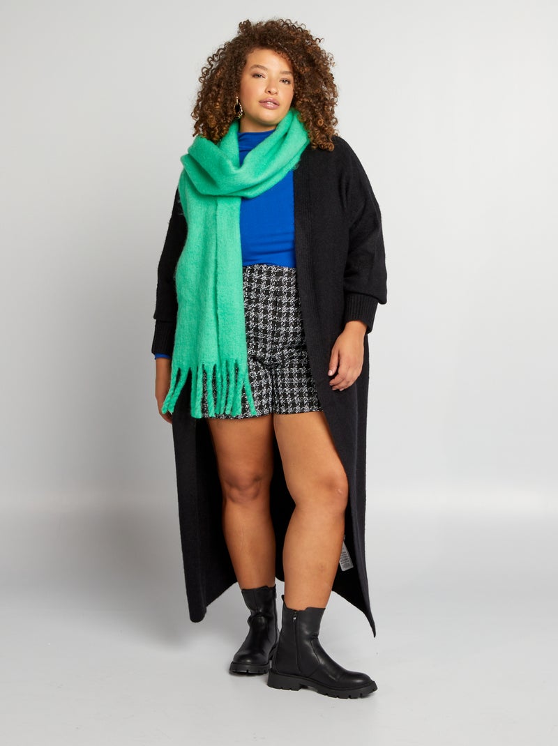 Gebreid vest ZWART - Kiabi