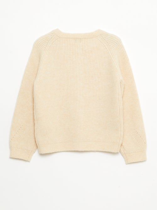 Gebreid vestje met kralendetails - Kiabi