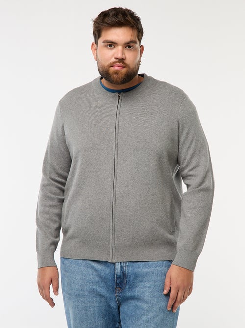 Gebreid vestje met ritssluiting - Kiabi