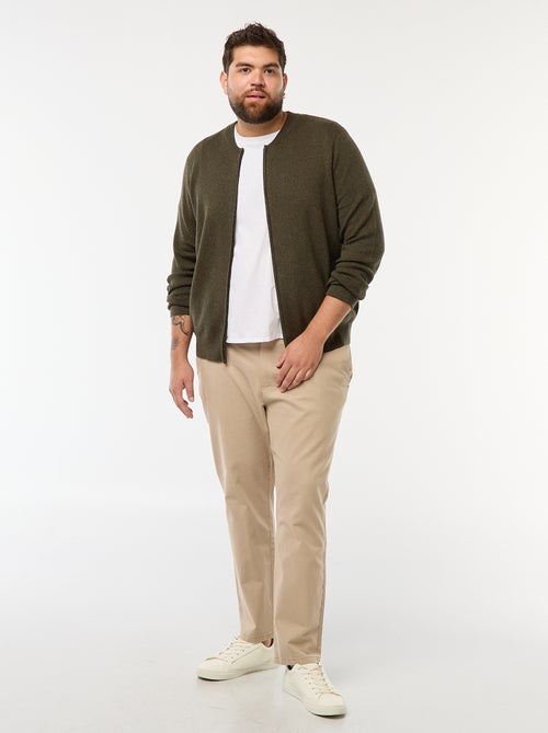 Gebreid vestje met ritssluiting - Kiabi