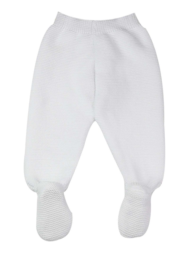 Gebreide babybroek Wit - Kiabi