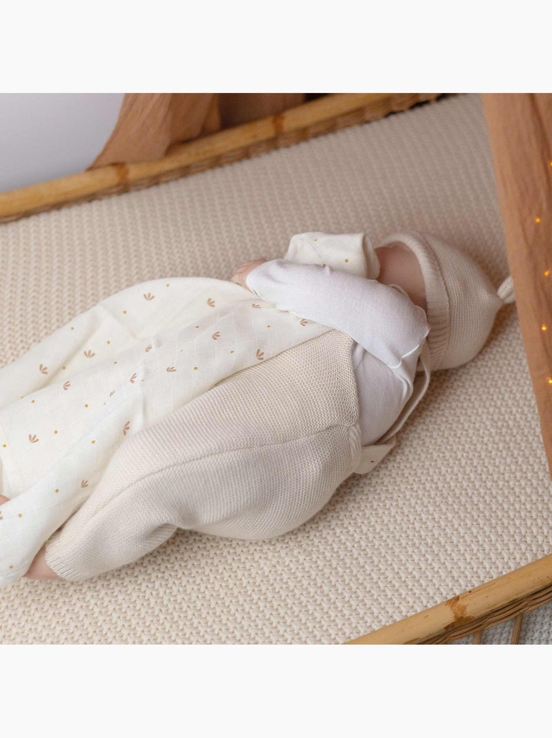 Gebreide babytuinbroek Beige - Kiabi