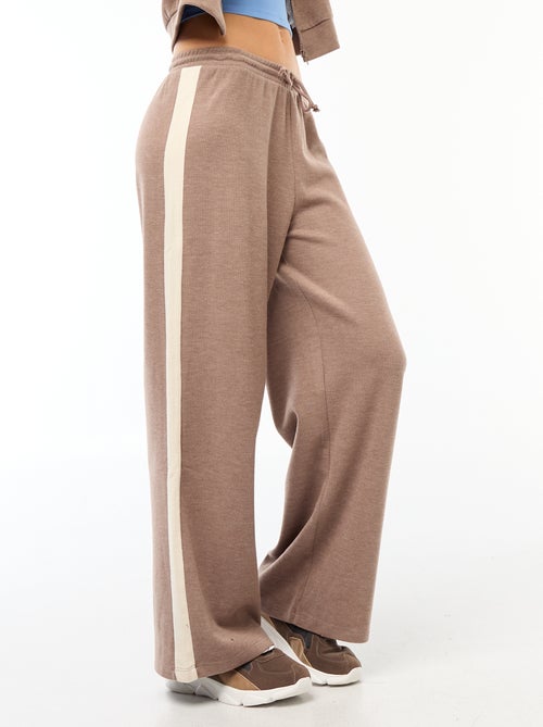 Gebreide broek in joggingstijl - Kiabi