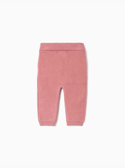 Gebreide broek met decoratieve strik - Kiabi