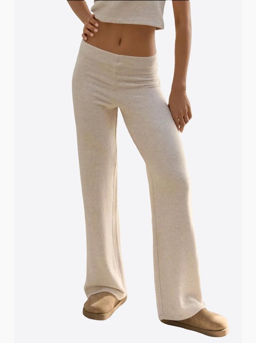 Gebreide broek met elastische taille en zachte textuur hiccup - Kiabi