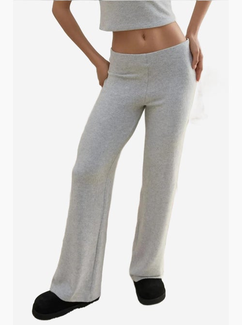 Gebreide broek met elastische taille en zachte textuur hiccup - Kiabi