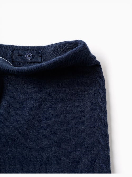Gebreide broek met wijde pijpen en kabeldetails - Kiabi Gebreide broek met wijde pijpen en kabeldetails - Kiabi