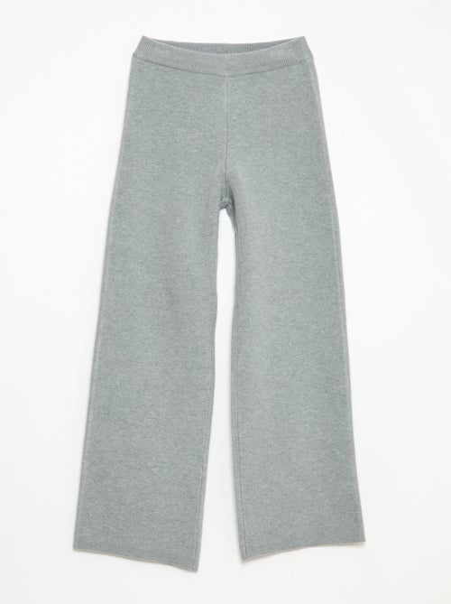 Gebreide broek met wijde pijpen - Kiabi