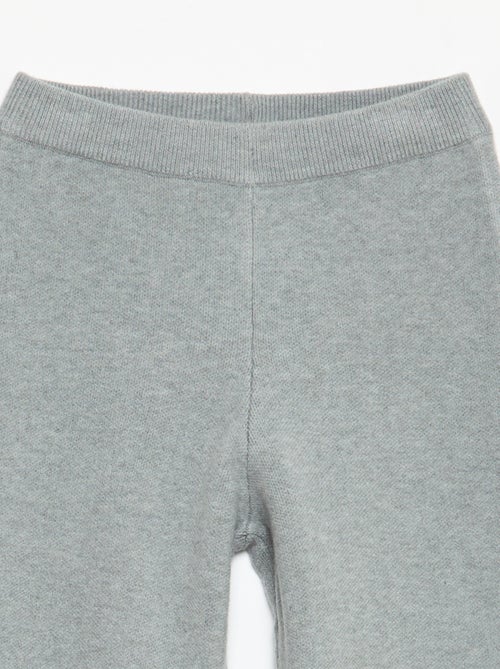 Gebreide broek met wijde pijpen - Kiabi