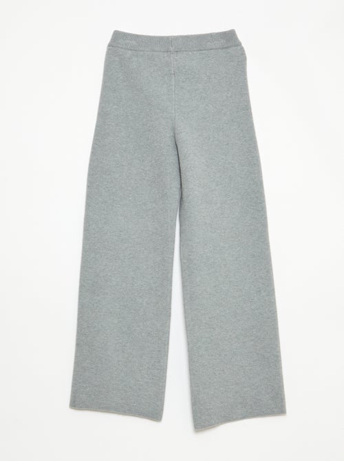 Gebreide broek met wijde pijpen - Kiabi