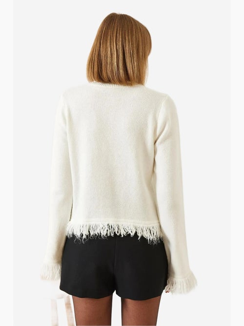 Gebreide cardigan met franjes en zakken lucci - Kiabi Gebreide cardigan met franjes en zakken lucci - Kiabi