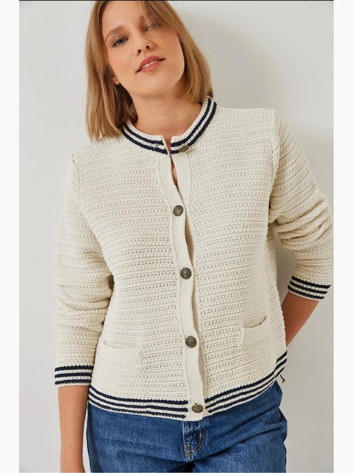 Gebreide cardigan met knoopjes en zakdetail lucci - Kiabi Gebreide cardigan met knoopjes en zakdetail lucci - Kiabi