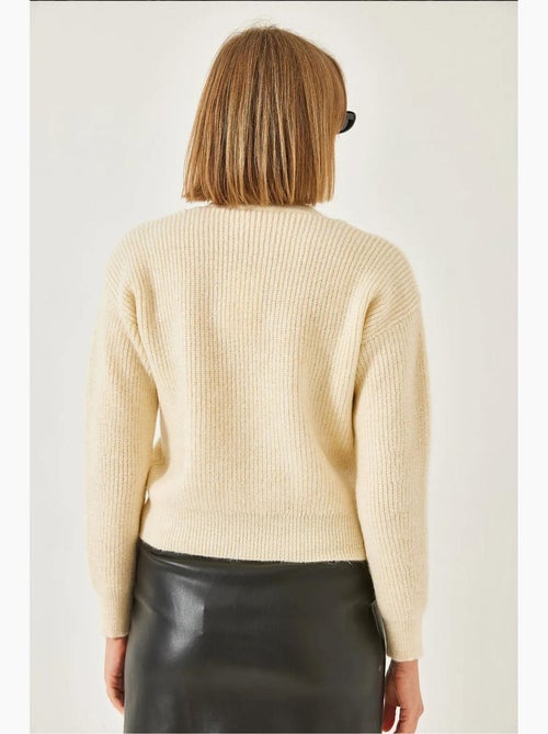 Gebreide cardigan met strikzak aan de voorkant lucci - Kiabi Gebreide cardigan met strikzak aan de voorkant lucci - Kiabi