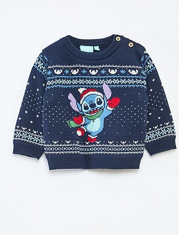 Gebreide Disney-kersttrui met Stitch-motief