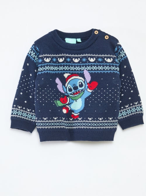 Gebreide Disney-kersttrui met Stitch-motief - Kiabi