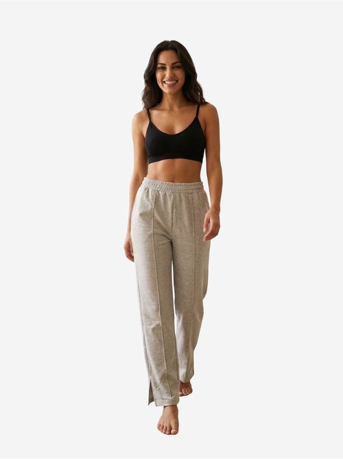Gebreide joggers met hoge taille en wijde pijpen my fashion - Kiabi Gebreide joggers met hoge taille en wijde pijpen my fashion - Kiabi