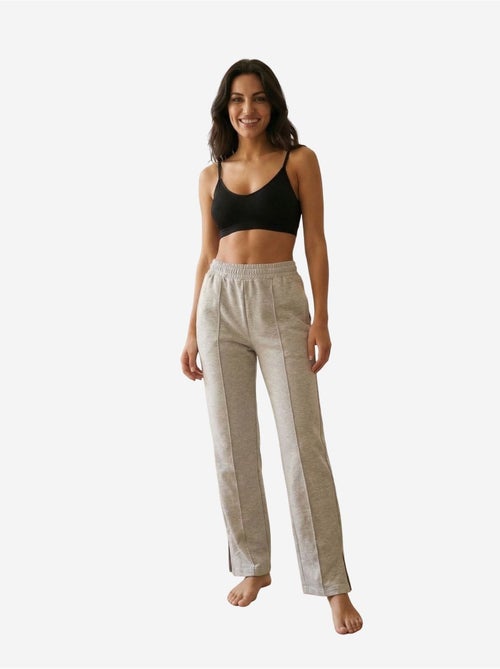 Gebreide joggers met hoge taille en wijde pijpen my fashion - Kiabi Gebreide joggers met hoge taille en wijde pijpen my fashion - Kiabi