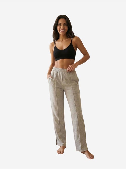 Gebreide joggers met hoge taille en wijde pijpen my fashion - Kiabi Gebreide joggers met hoge taille en wijde pijpen my fashion - Kiabi
