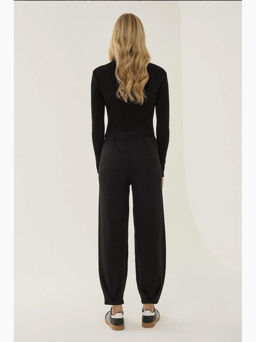 Gebreide joggingbroek met hoge taille hiccup - Kiabi