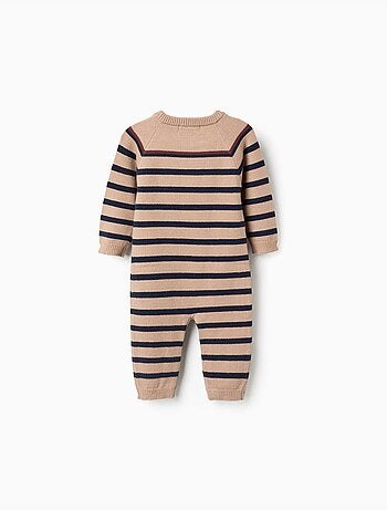 Gebreide jumpsuit met strepen