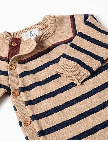 Gebreide jumpsuit met strepen