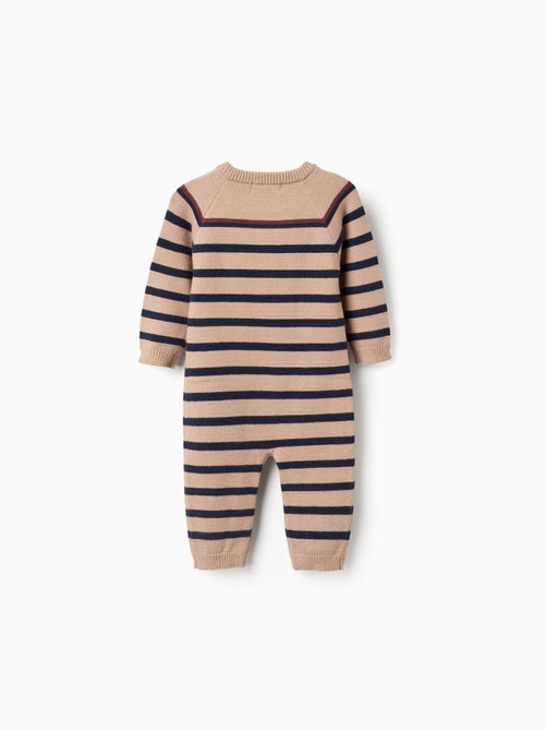 Gebreide jumpsuit met strepen - Kiabi Gebreide jumpsuit met strepen - Kiabi