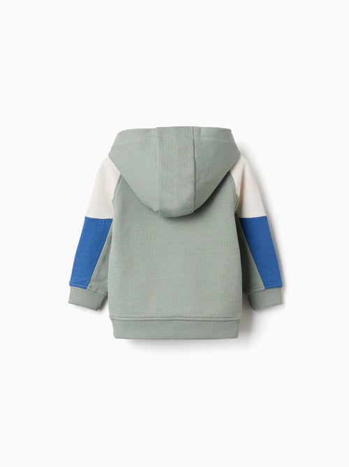 Gebreide katoenen sweatshirt met capuchon - Kiabi