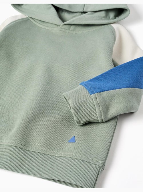 Gebreide katoenen sweatshirt met capuchon - Kiabi