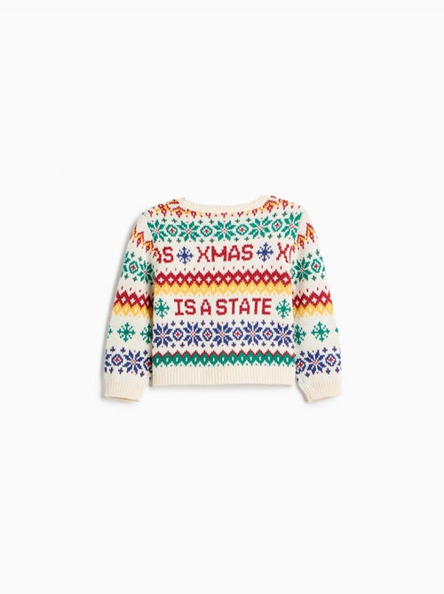 Gebreide kersttrui, mo fashion - Kiabi