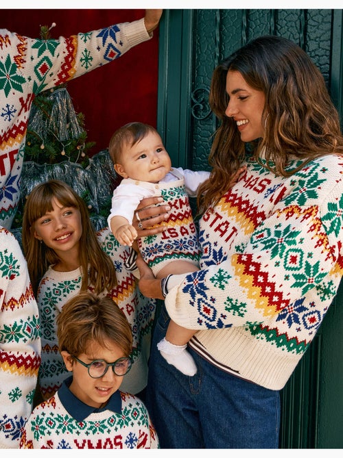 Gebreide kersttrui, mo fashion - Kiabi