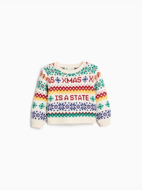 Gebreide kersttrui, mo fashion - Kiabi
