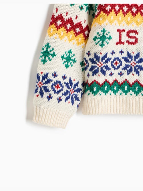 Gebreide kersttrui, mo fashion - Kiabi