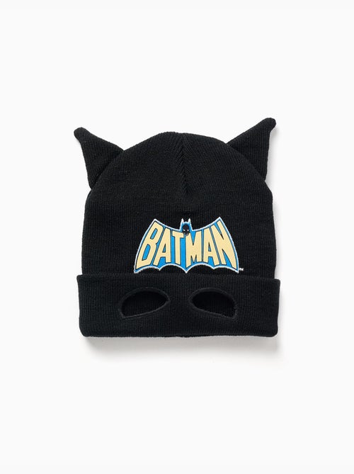 Gebreide muts met batman print en 3d oren - Kiabi