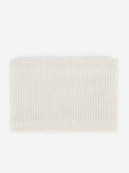 Gebreide nekwarmer met fleecevoering - Kiabi